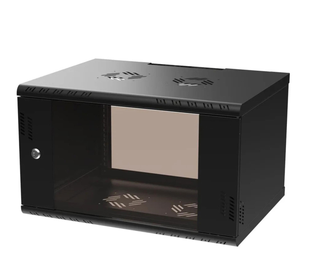 ExtraLink  Wisząca 19" 6U 600x450mm Premium jednosekcyjna (czarna) - 1323212 - zdjęcie 3